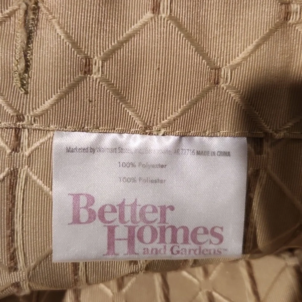 Better Homes & Gardens - Gold Diamond Pattern Shower Curtain